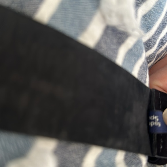 Black made in Spain suede belt silver tone buckle numbered size 28 - Picture 7 of 16